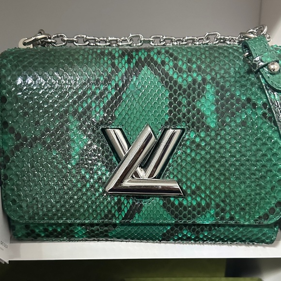 Louis Vuitton Green Snakeskin Crossbody Bag - Picture 1 of 1